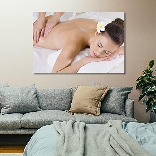 Poster de salão de beleza corporal de beleza corporal inteiro massagem spa pôster canvas de pintura de parede de arte para quarto para quarto decoração de sala de estar 20x30 polegada