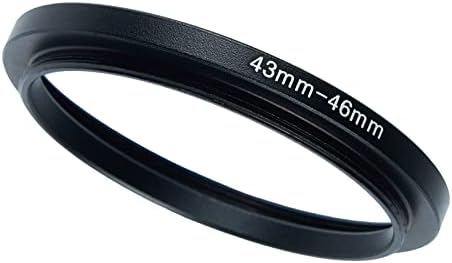 Adaptador de filtro anel de 43 a 46 mm a 46 mm para todas as marcas UV nd Cpl Ring-up Ring-Up Rings Filtro de adaptador