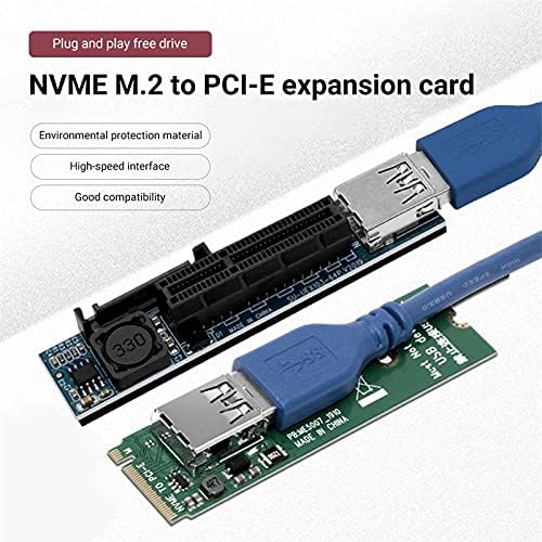 Conectores 1 Conjunto 0,6M PCIE 4X Extensão Cabo NVME M.2 para PCI -E 4x Cards Adaptador de expansão da porta 4x Cards
