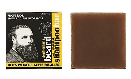 O shampoo e o condicionador de barba do Professor Fuzzworthy e o Presente do suporte de sabão magnético | Kit de preparação masculina