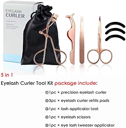 Colinhas de cílios para mulheres, conjunto de ferramentas de aplicadores de cílios, pinças de cílios em feltro, cílios para os olhos, reabastecimento de mini cílios, kit de cílios de cílios, ferramenta de cílios de cílios, cílios Curler