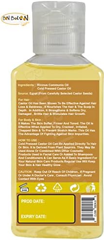Nature Max Castor Oil Oils Essential Organic Natural Indiluted Pure for Hair Skin Care Sylehes & Syprows Premium Premium Premium Quality ز custa الخر marca