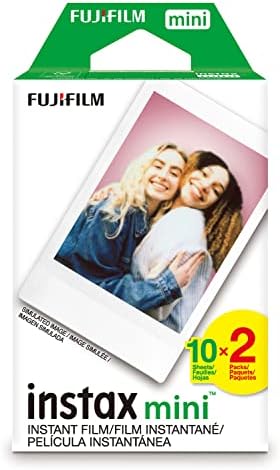 Fujifilm Instax Mini Instant Film Pack Twin Pack & Instax Mini Mermaid Tail Film - 10 Exposições e Instax Mini Rainbow Film - 10 Exposições