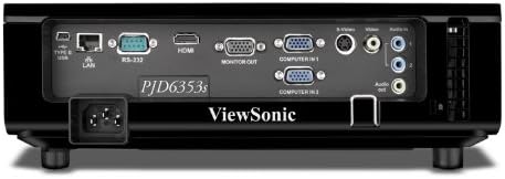 ViewSonic PJD6353S XGA 1024X768 Projetor DLP, 2500 Ansi Lumens, 15.000: 1 Taxa de contraste - preto