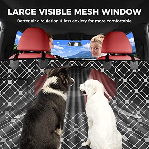 Capa de assento de carro de cachorro hopidogie para banco traseiro, cobertura multifuncional de assento para cães para