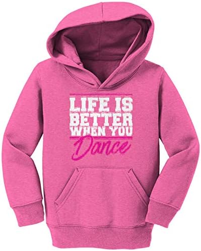 A vida é melhor quando você dançou - dançarina Toddler/Youth Fleece Hoodie