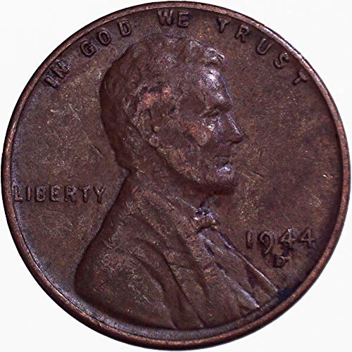 1944 D Lincoln Wheat Cent 1C muito bom