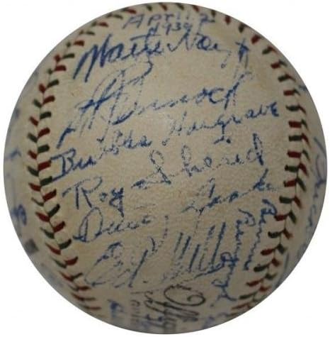 A melhor equipe de 1930 do NY Yankees assinou o babe de beisebol Ruth e Lou Gehrig JSA Coa - Bolalls autografados