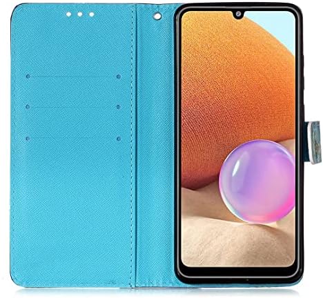 Caixa Saturcase para Samsung Galaxy A32 4G, Belo padrão 3D Pattern PU Couro Magneta Carteira Card Slots Tampa de proteção com
