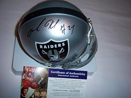 Michael Huff Oakland Raiders PSA/DNA Mini capacete - Mini capacetes autografados da NFL