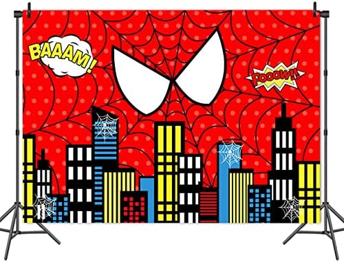 Red Spider Photography Baby Shower Baby Shower Booth Studio Props Supplies Super Heros Cityscape Photo Antecedentes