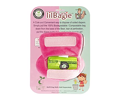 dispensador de bolsa de urso lilbagie - as cores podem variar