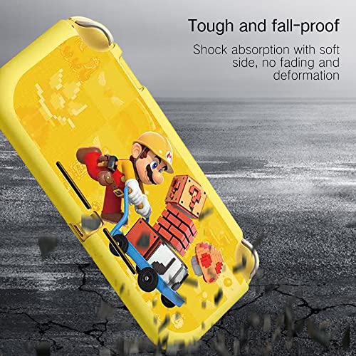 PerfectSight Caso de proteção fofo compatível com Nintendo Switch Lite, Kawaii Soft TPU Slim Tampa, estojo de concha dura