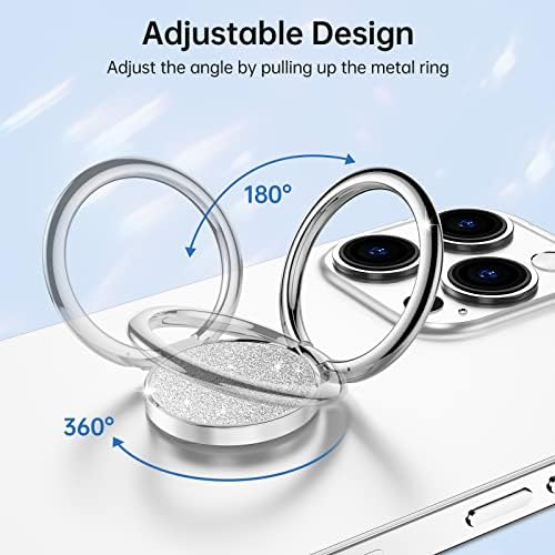 Suporte do anel de telefone celular SyncWire, bling bling anel de dedo kickstand 360 ° Grip de telefone de brilho de rotação para montagem