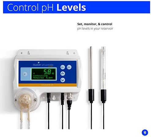 Controlador Bluelab Contphcon PH Conecte -se com monitoramento, dosagem e registro de dados no medidor digital de água e Monguacon Guardian Monitor Connect para pH, temperatura e TDS na água com registro de dados