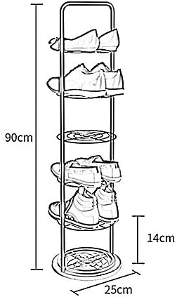 WHLMYH Rack de sapato de estilo simples, gabinete de sapato de ferro de armazenamento multi-camada de armazenamento,