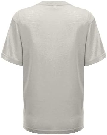 Camisetas femininas do Nokmopo Tampa Casual Plus Size Summer Summer Padrão O-Gobes Padrão O-Gerada