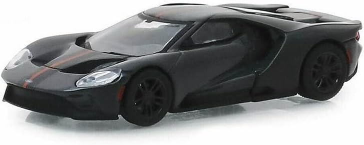 GreenLight for Ford GT 2019 Grey Black and Orange Stripe Limited Edition 1/64 Modelo pré-construído do caminhão Diecast