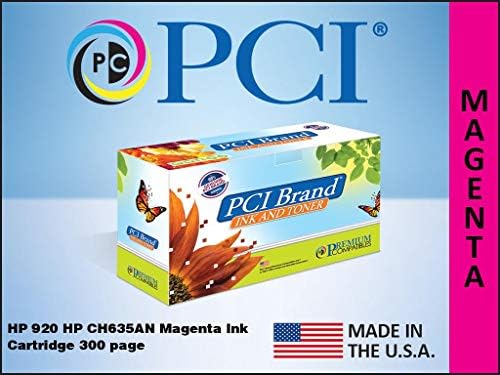 PCI Brand Remanufacured Tink Cartuction Substituição para HP 920 CH635AN MAGENTA TINKJET CARTURIZ