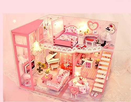 Diy Cottage Attic Sweetheart Dream Handcrafted Small House Model Simulation Toy Birthday Birthday Birthday Feminino Enviar namorada.