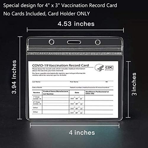 Porta de carteira de vacina ， Protetor de carteira de vacina Protetor de cartas de vacinação de covidamento de covidão