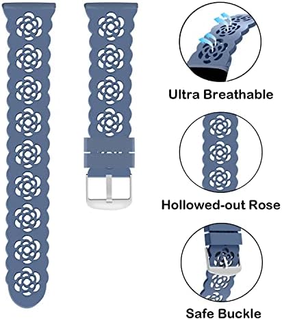 Elastic Nylon e bandas de silicone Slim Compatíveis com luxuoso Fitbit, reposição respirável ajustável loop de nylon elástico e renda de pulseira de pulseira esportiva para homens homens