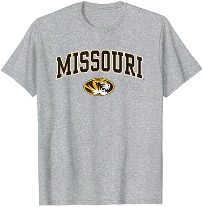 Missouri Tigers Arch sobre o logotipo oficialmente licenciado camiseta