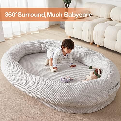 Grande cama de saco de feijão de cão humano para humanos cama de cachorro gigante com cobertor para pessoas, famílias, animais de