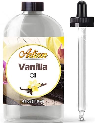 Artizen Vanilla essencial petróleo terapêutico - enorme garrafa de 4 onças - perfeita para aromaterapia, relaxamento, terapia da pele e muito mais!