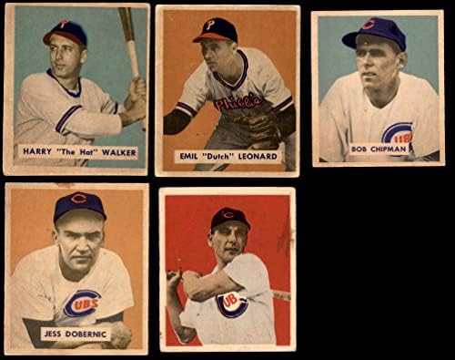 1949 A equipe do Bowman Chicago Cubs definiu o Chicago Cubs VG/Ex+ Cubs