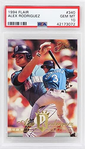Alex Rodriguez 1994 Flair Baseball #340 RC ROOKIE CARD - PSA 10 GEM MINT