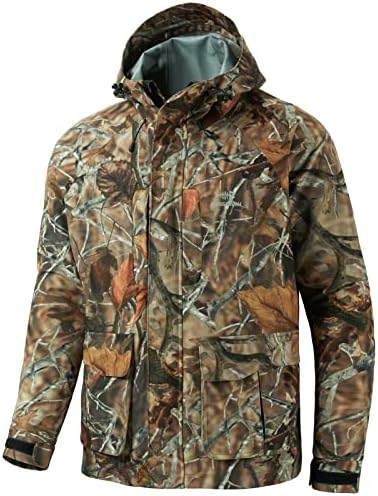 Bassdash Walker respirável à prova d'água de caça à caça de caça às jaquetas com tecido externo silencioso para homens em 7 tamanhos