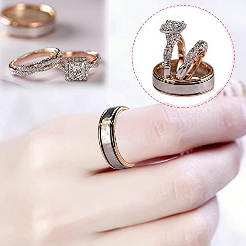 2023 New Ring Separation Rose Color Ring Ring Ring Gold Gollling Zircon Anéis de namorado anéis de namorados para mulheres