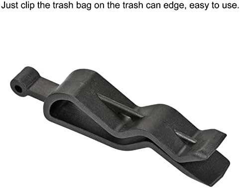 Clipe de lixo de lixo da meccanidade, lixo de cozinha pode sacar clipes de cesta de cesta de lixo saco de bolsa preto, pacote de