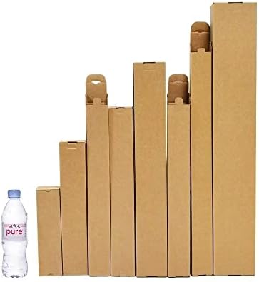 Hnkzuee 2,0 x 2,0 x 15,1 Caixa de papelão corrugada super resistente de altura para embalagem, envio, armazenamento e movimento