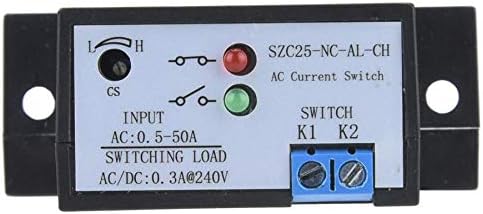 AC 0,5-50A SZC25-NC-AL-SUPLETIDO AJUSTÁVEL Normalmente fecha a chave de detecção de corrente CA