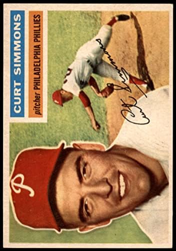 1956 Topps # 290 Curt Simmons Philadelphia Phillies ex Phillies