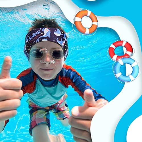 4 peças crianças nadar na faixa da cabeça ajustável A faixa de cabeça da cabeça da cabeça da cabeça de água de cabeça