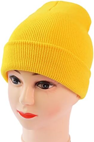 Keusn chapéu de inverno para mulheres chapéu de tricô de lã quente masculino e feminino outono e chapéu de tricô de moda sólida para