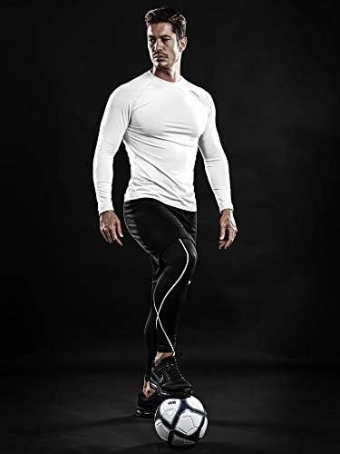 Drskin 4, 3 ou 1 pacote camisetas de compressão masculinas de manga longa de manga longa Baselayer Workout Running Athletic Gym