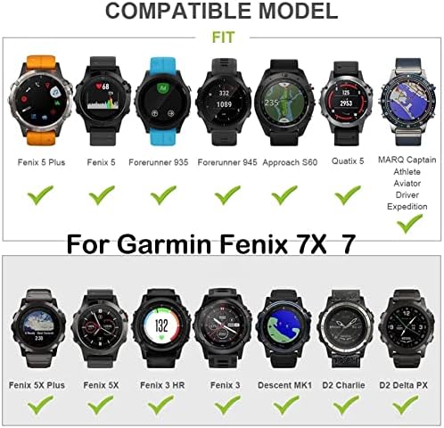 Bneguv silicone Quickfit Watch Band tapas para Garmin Fenix ​​7 7x 6 6x Pro 5x 5 3HR Enduro 935 945 D2 Smart Watch Band 22 26mm