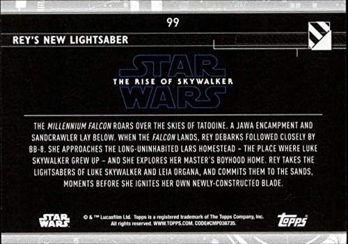 2020 TOPPS Star Wars The Rise of Skywalker Série 299 Rey's New Lightsabre Trading Card