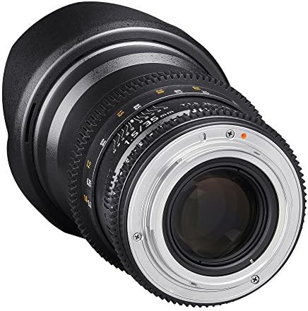 Rokinon Cine DS DS35M-C 35mm T1.5 como se umc cine lente de amplo angle de moldura UMC para Canon EF
