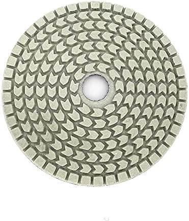 Diamante de 10pcs/conjunto Almofadas de polimento de diamante de 4 polegadas 100 mm 100 mm molhado para polimento branco para piso de concreto de pedra por peças xmeifei