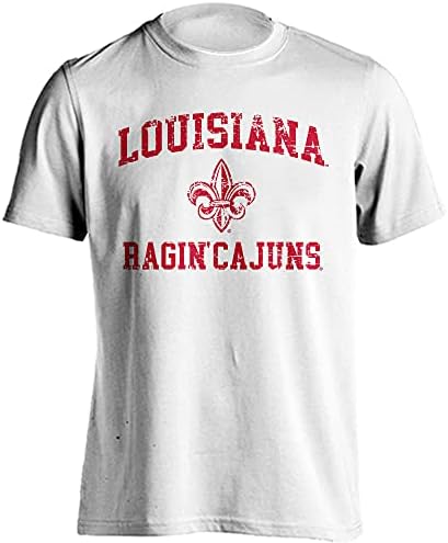 Esporte seu equipamento Louisiana Ragin 'Cajuns T-Shirt Retro angustiado
