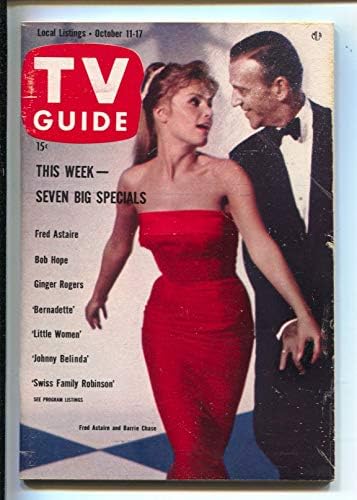 Guia de TV 10/11/1958-Fred Astaire-Barrie Chase Cover-Illinois-No-News Stand Stand Copy-Fn