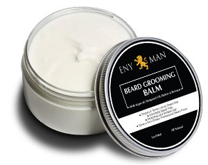 Balm de barba, condicionador de licença - natural e orgânico -2oz melhor cabelo facial e cera de bigode - bálsamo de barba com cera