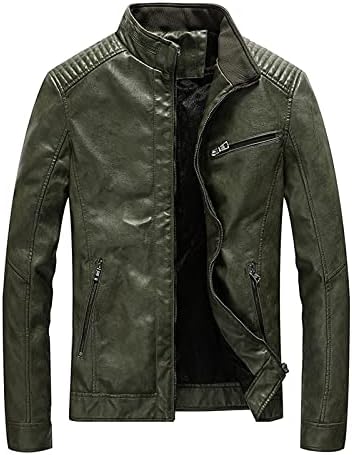 Jaqueta de couro dxsbb para homens motocicletas moda slim fit slim faux couro casacos colar elegante quente plus size jackets