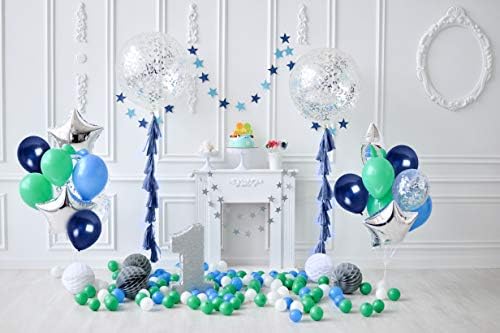 Tesouros de balões azuis marinhos de tesouros - balões metálicos azuis - balões marinhos - balões de aço azul - balões de látex marinho