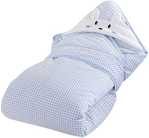 Com capuz Baby Swaddle Wrap espessamento de inverno, saco de dormir em dois lados para recém-nascidos, destinado a crianças